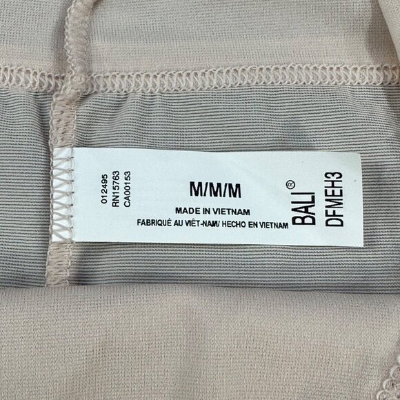 Bali Women's Size Medium 6 Panty Hi Cut Smoothing Beige New Without Tags - Picture 3 of 7